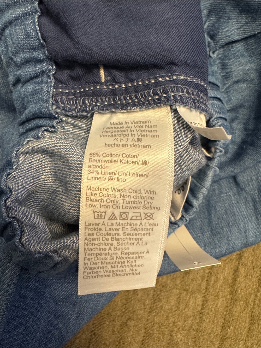 nwt Madewell pull-on jean in cotton linen - Picture 8 of 9